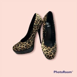 Cheetah print heels